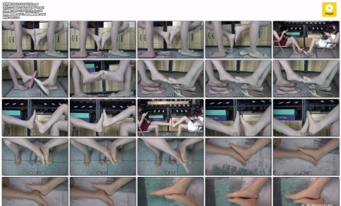 南国足艺】琪琪和梓潼长肉丝美脚脚对脚，性感丝袜脚互相摩擦