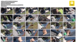 4K-草地眼镜少妇透明短肉丝