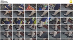 4K-商场OL出来买吃的也不忘秀一下丝足看的我好激动